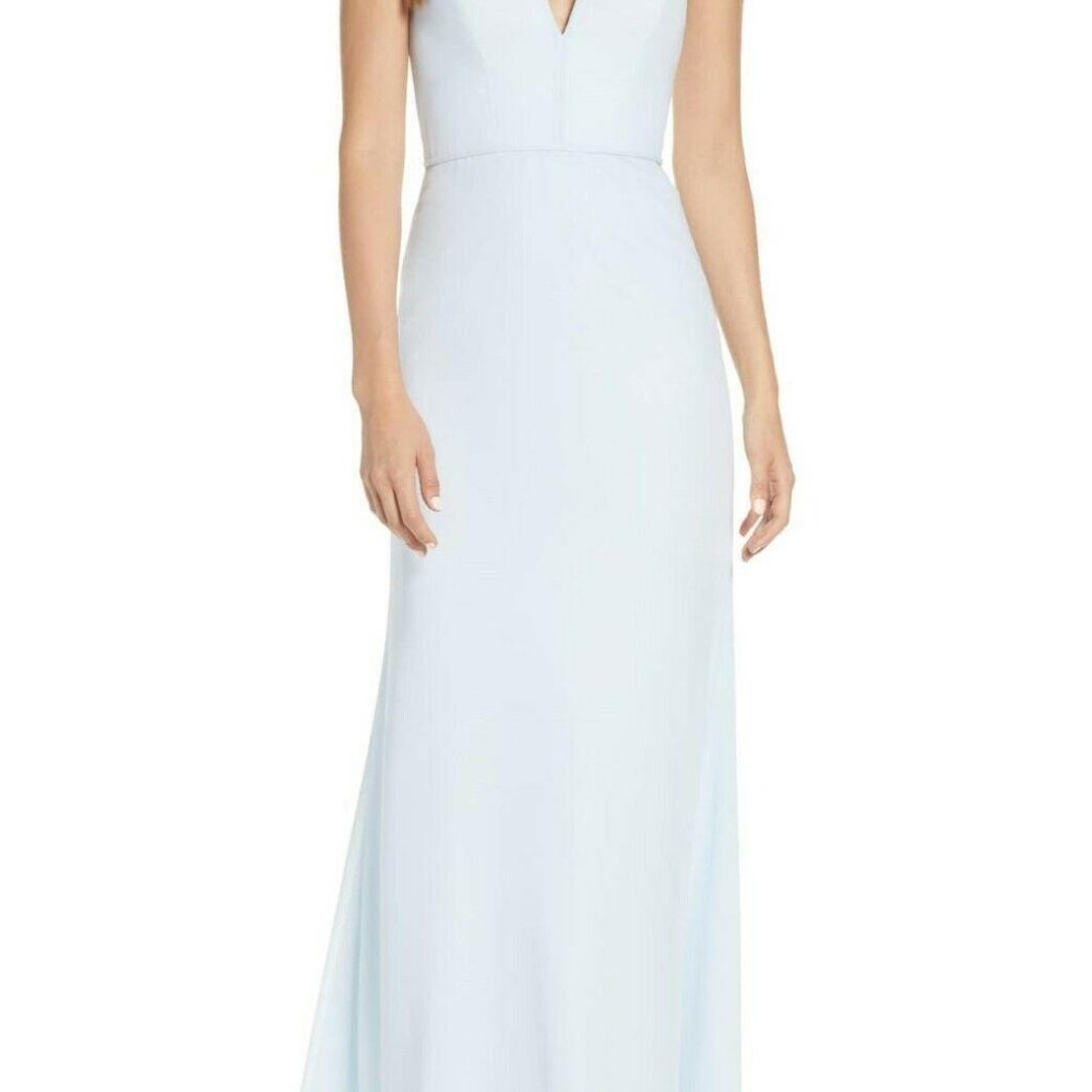 Hayley Paige Occasions Strappy Chiffon Dress